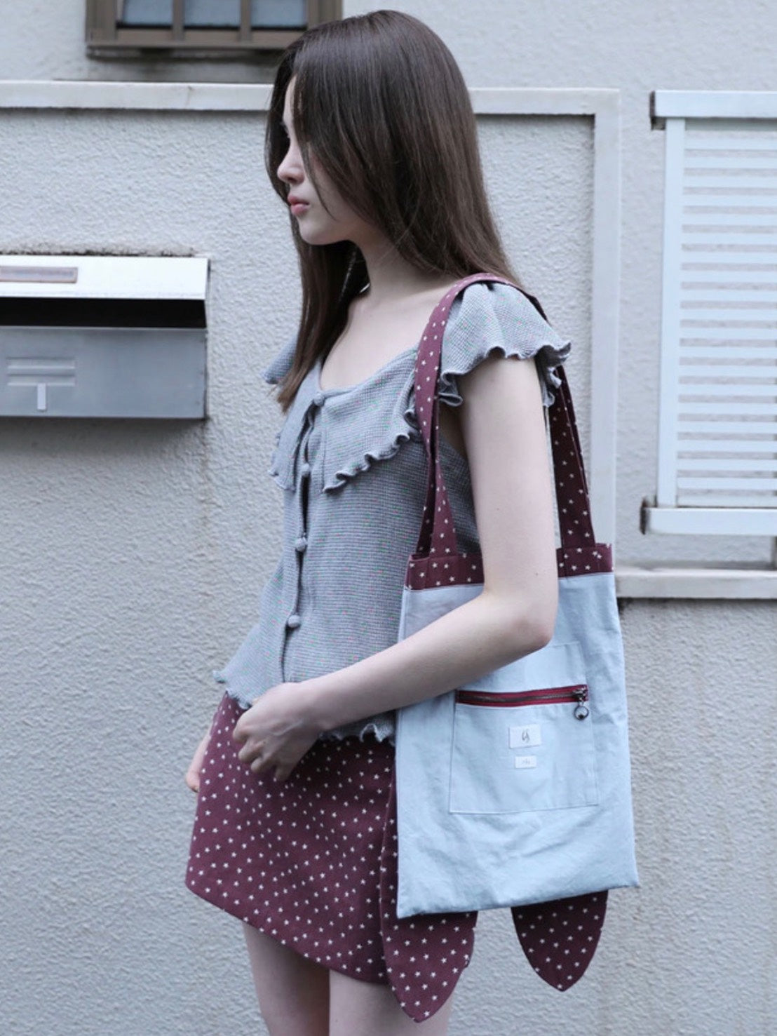 【Uglyshadow】RABBIT STAR REVERSIBLE ECO BAG