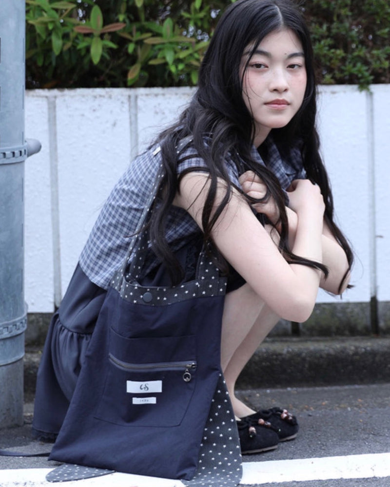 【Uglyshadow】RABBIT STAR REVERSIBLE ECO BAG
