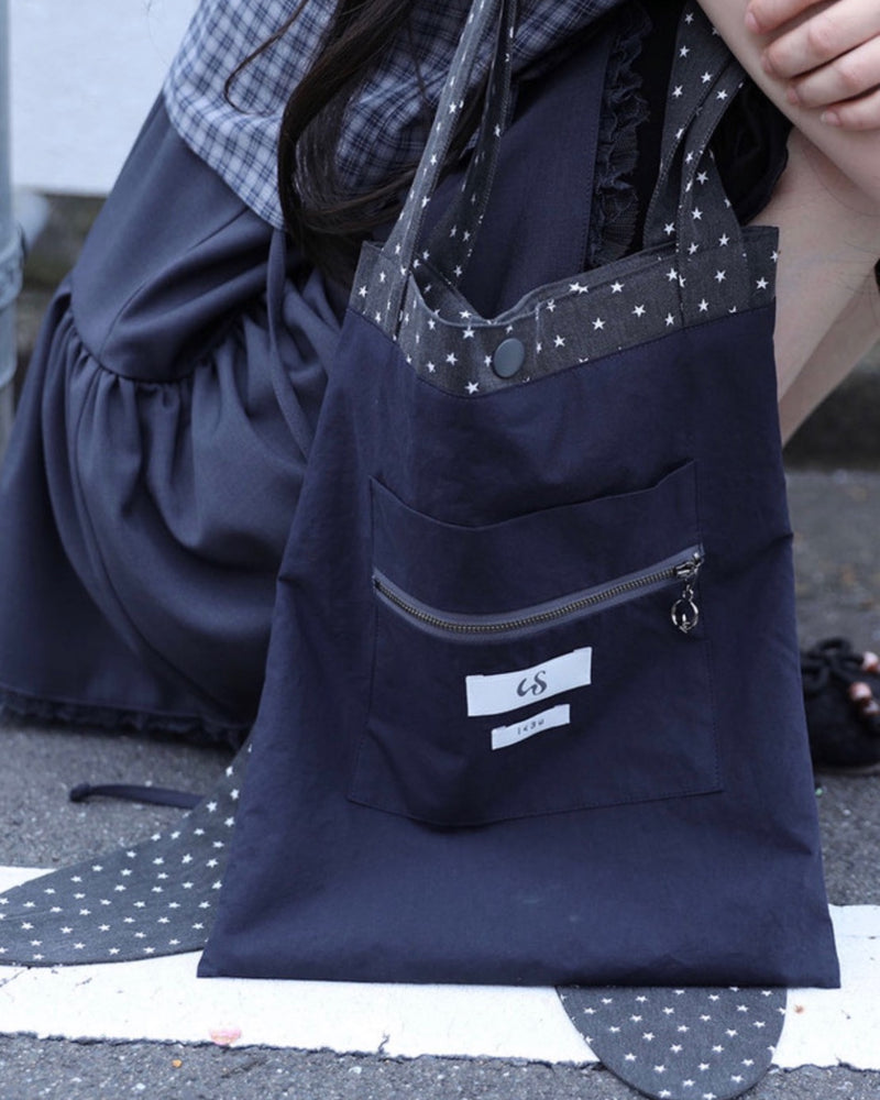 【Uglyshadow】RABBIT STAR REVERSIBLE ECO BAG