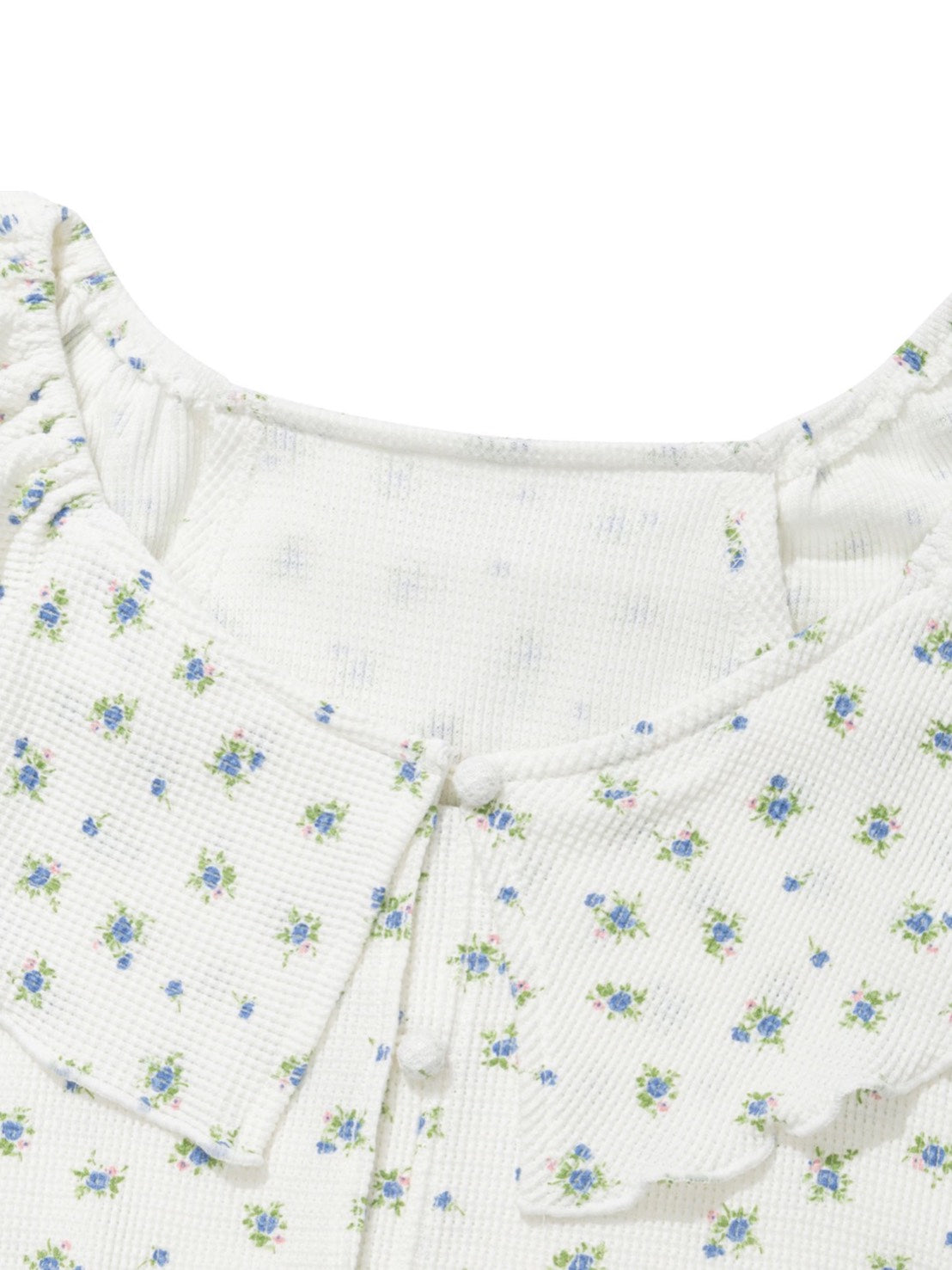 【Uglyshadow】RUFFLE FLOWER BLOUSE