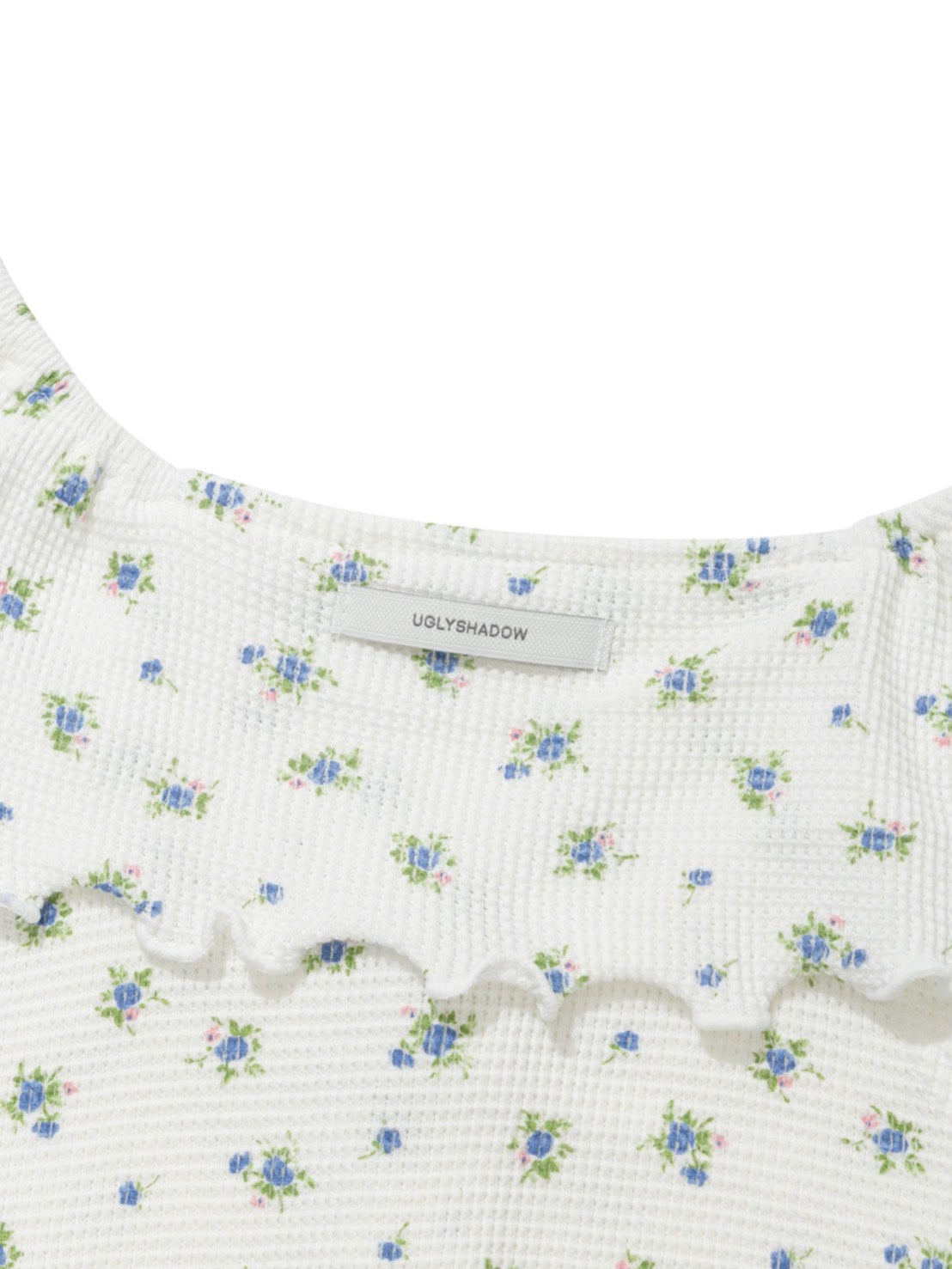 【Uglyshadow】RUFFLE FLOWER BLOUSE