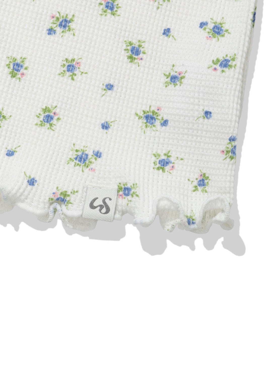 【Uglyshadow】RUFFLE FLOWER BLOUSE
