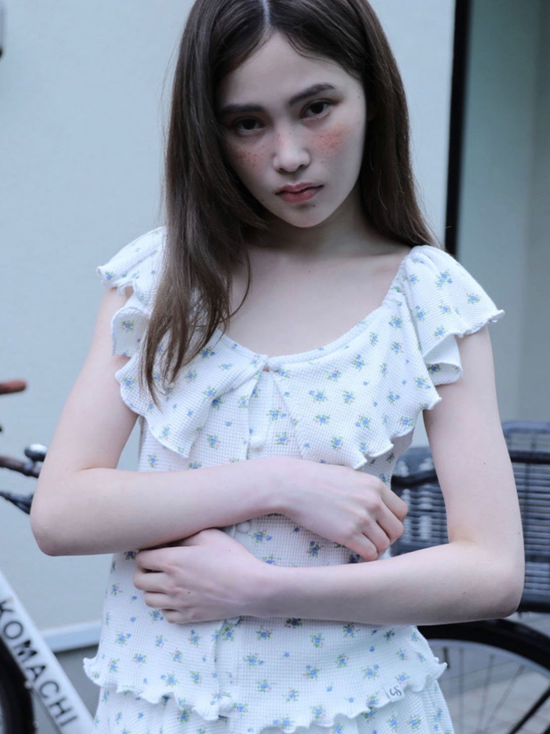 【Uglyshadow】RUFFLE FLOWER SKIRT PANTS
