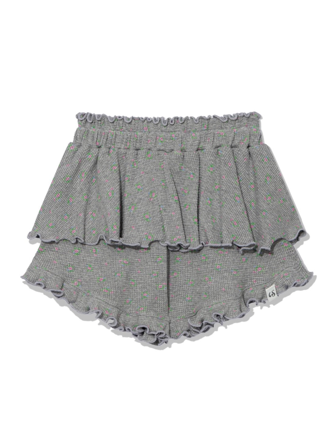 【Uglyshadow】RUFFLE FLOWER SKIRT PANTS