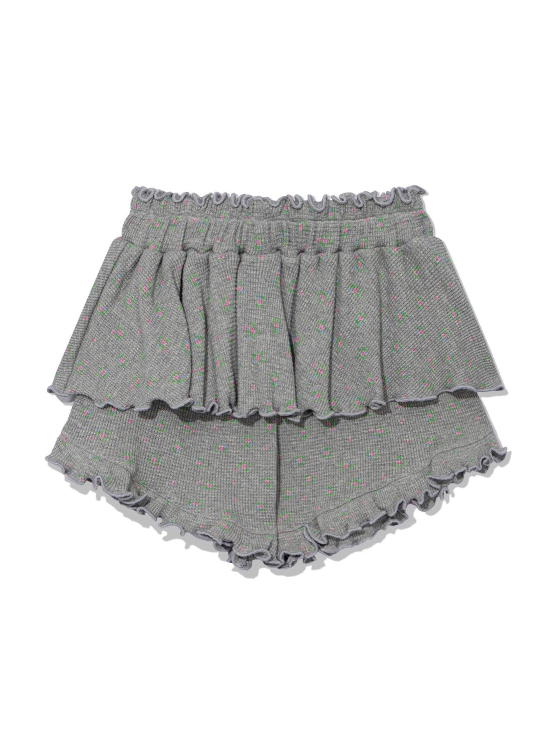 【Uglyshadow】RUFFLE FLOWER SKIRT PANTS