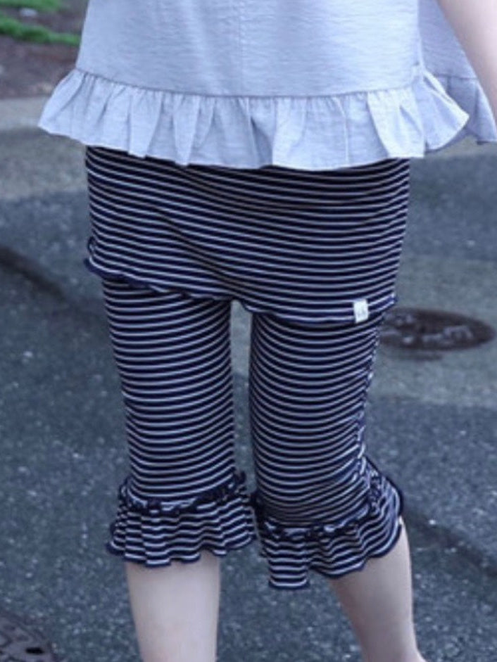 【Uglyshadow】FRILL CAPRI SKIRT PANTS