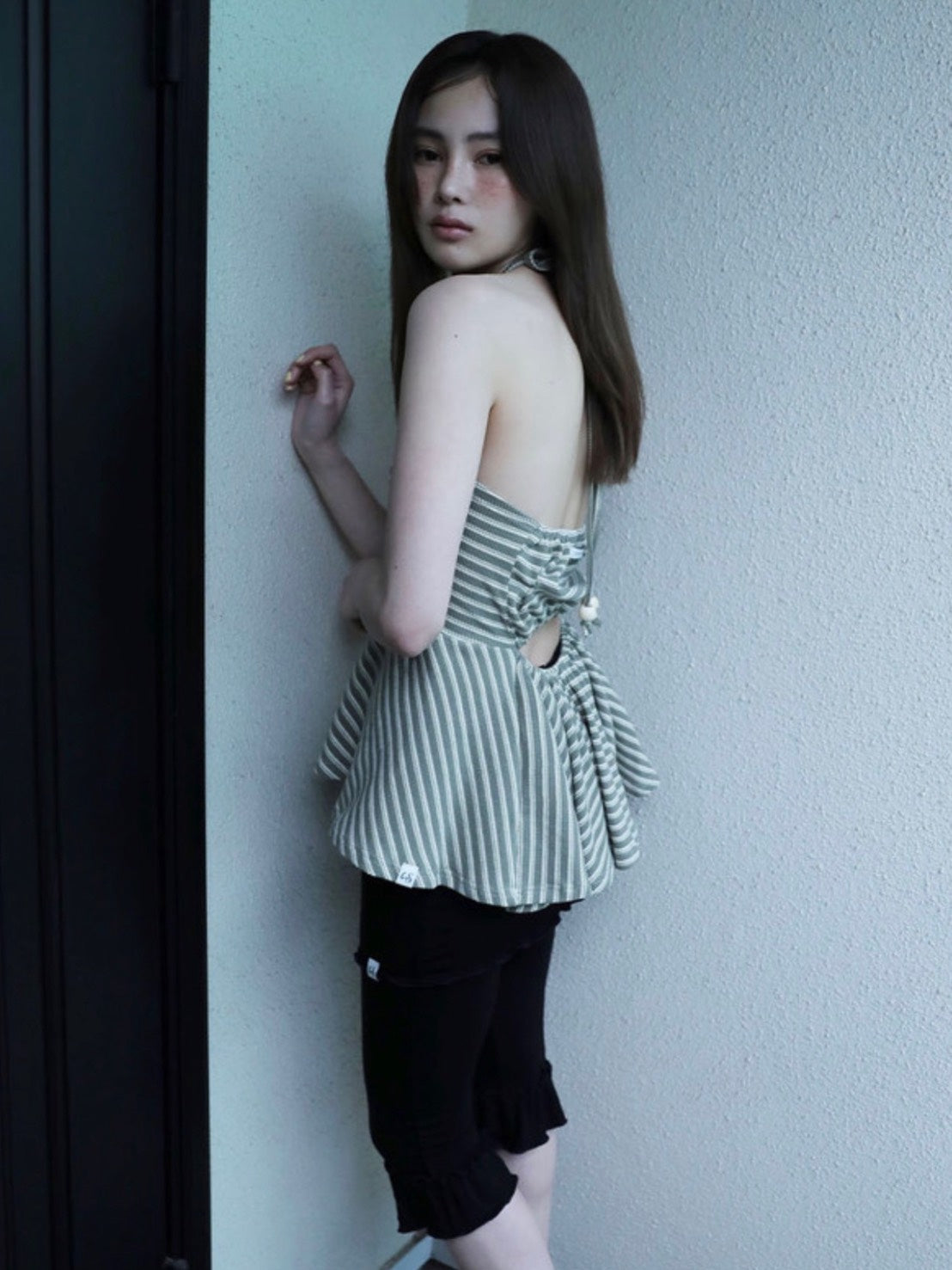 【Uglyshadow】FRILL CAPRI SKIRT PANTS