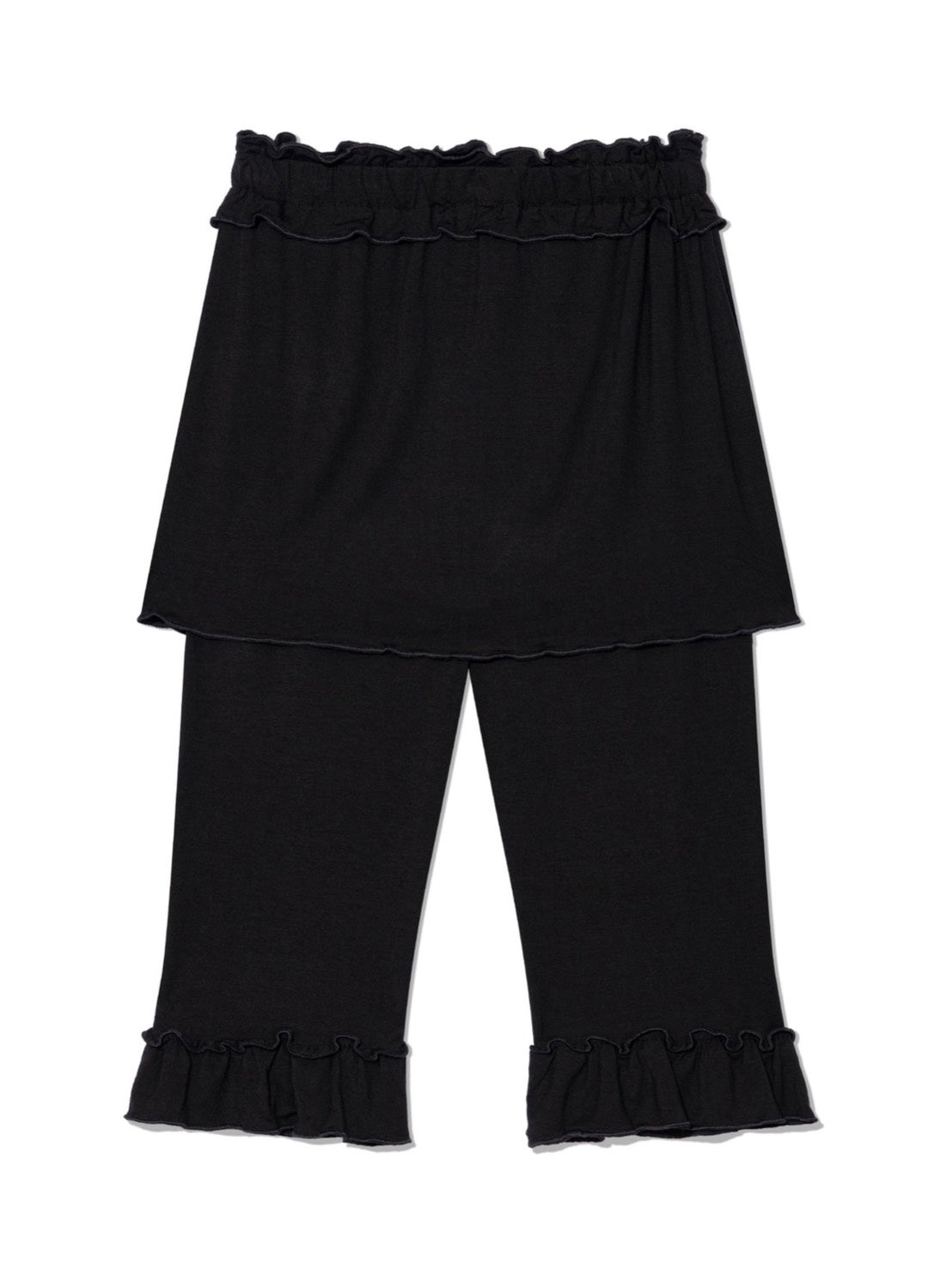 【Uglyshadow】FRILL CAPRI SKIRT PANTS