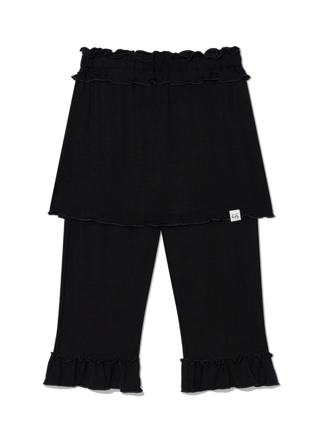 【Uglyshadow】FRILL CAPRI SKIRT PANTS