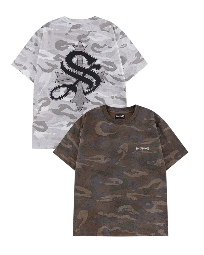 【SUPPLIER】Camouflage Cross Tee