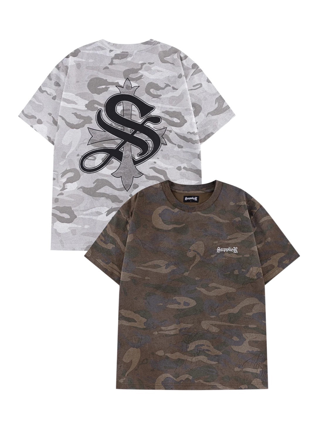 【SUPPLIER】Camouflage Cross Tee