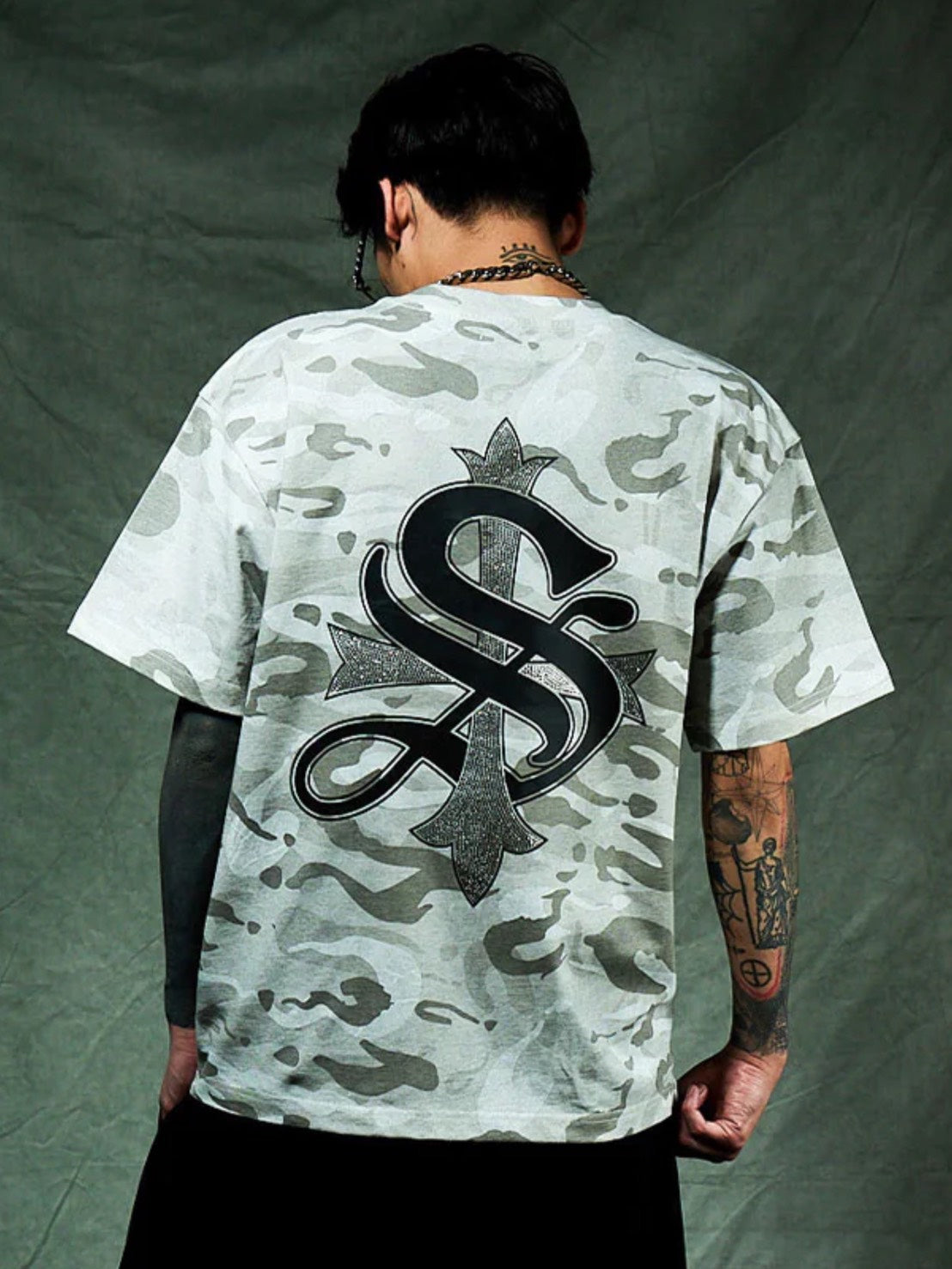 【SUPPLIER】Camouflage Cross Tee