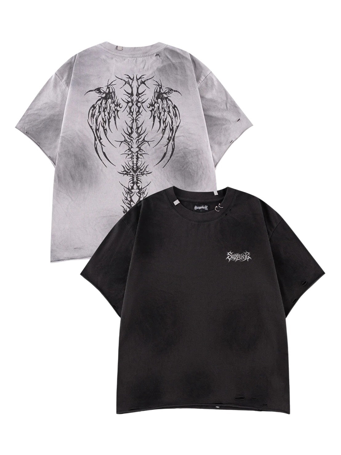 【SUPPLIER】Pierced Tribal Bones Tee