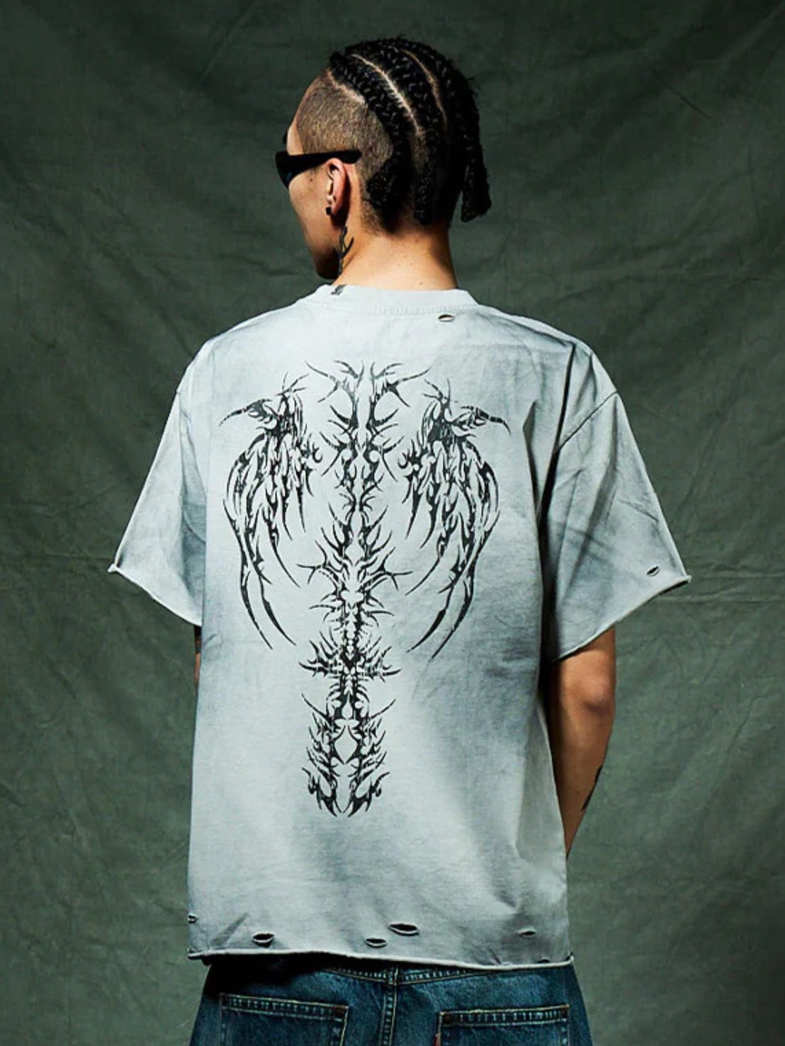 【SUPPLIER】Pierced Tribal Bones Tee