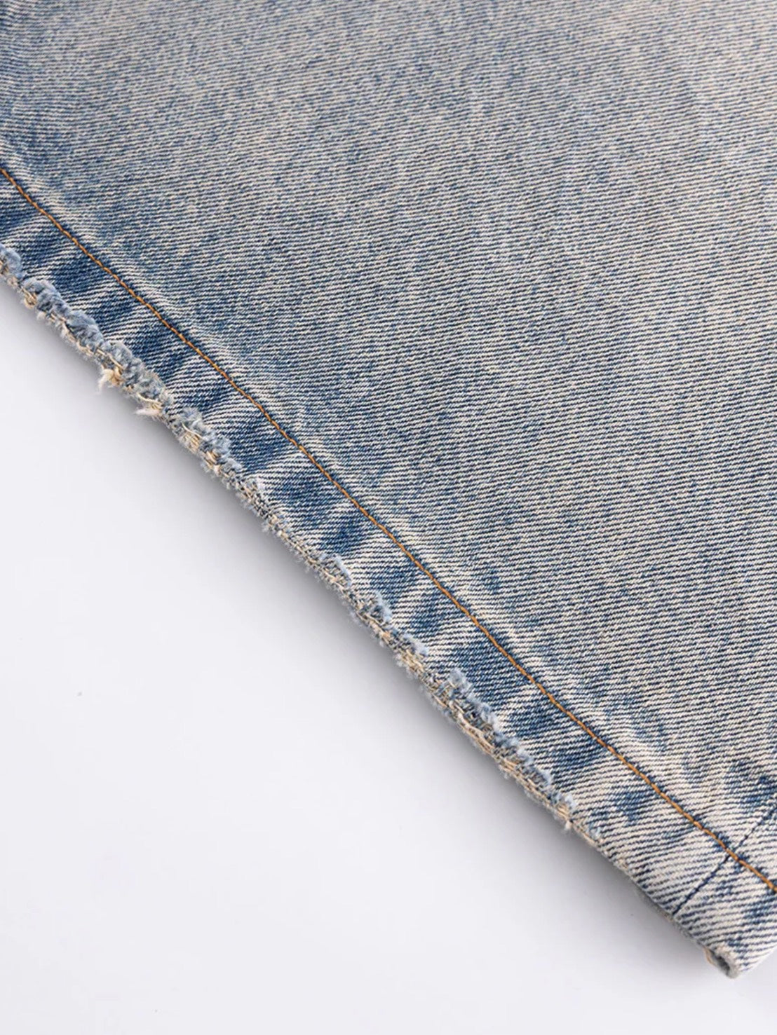 【SUPPLIER】Royal Cross Rhinestone Baggy Denim Shorts