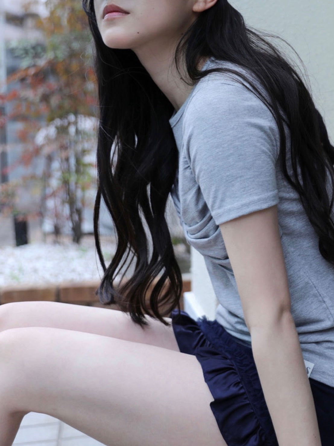 【Uglyshadow】 MESH STAR RUFFLE MINI SKIRT