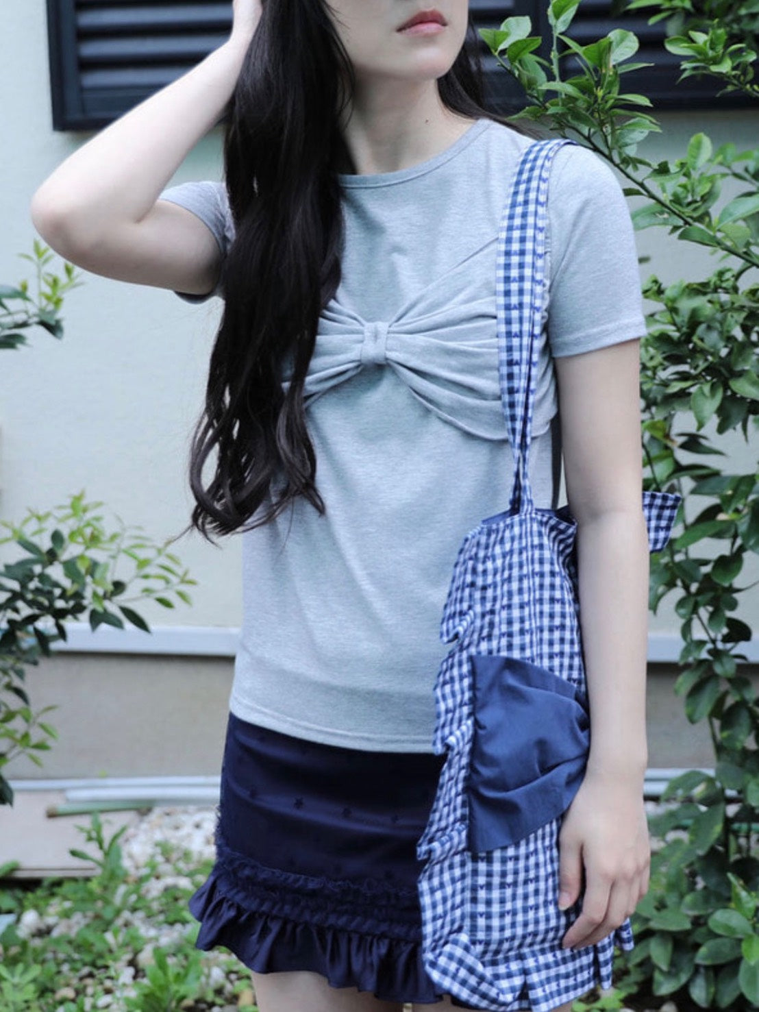 【Uglyshadow】 MESH STAR RUFFLE MINI SKIRT