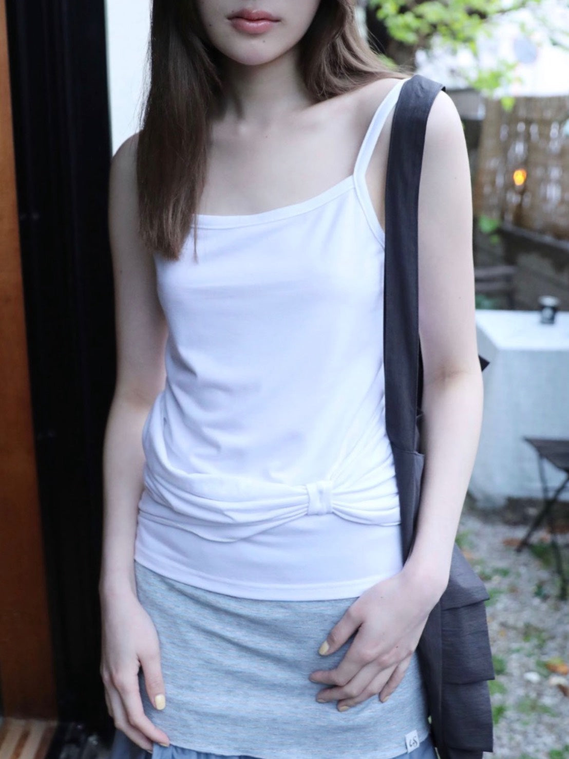 【Uglyshadow】RIBBON SLEEVELESS