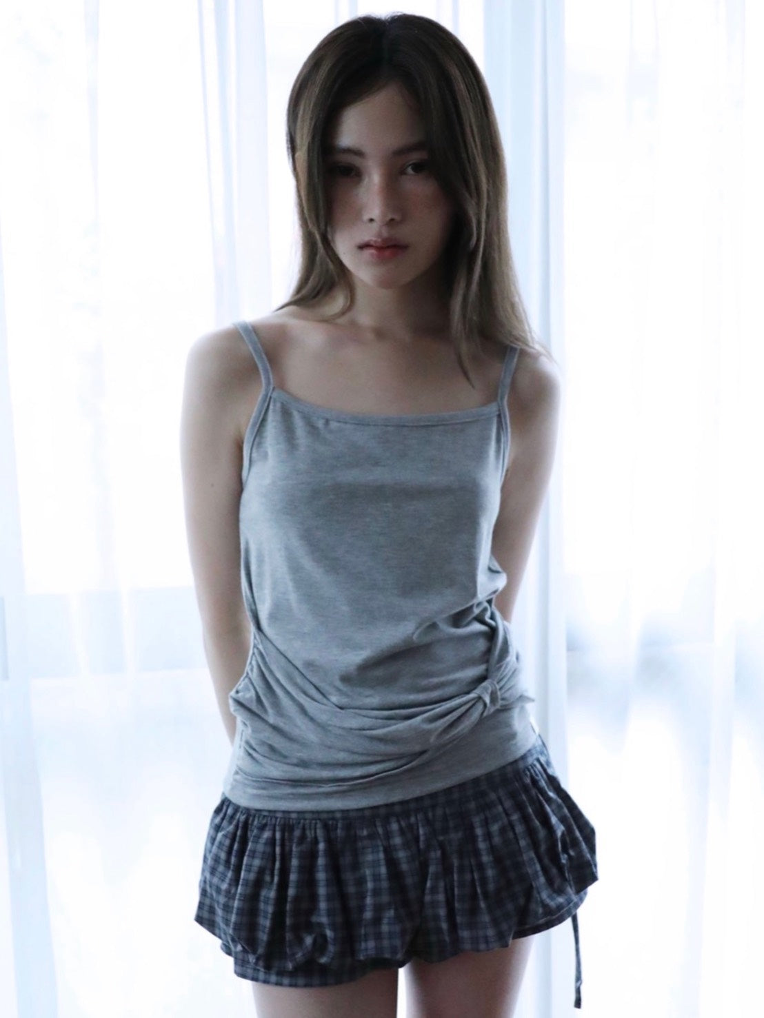 【Uglyshadow】RIBBON SLEEVELESS