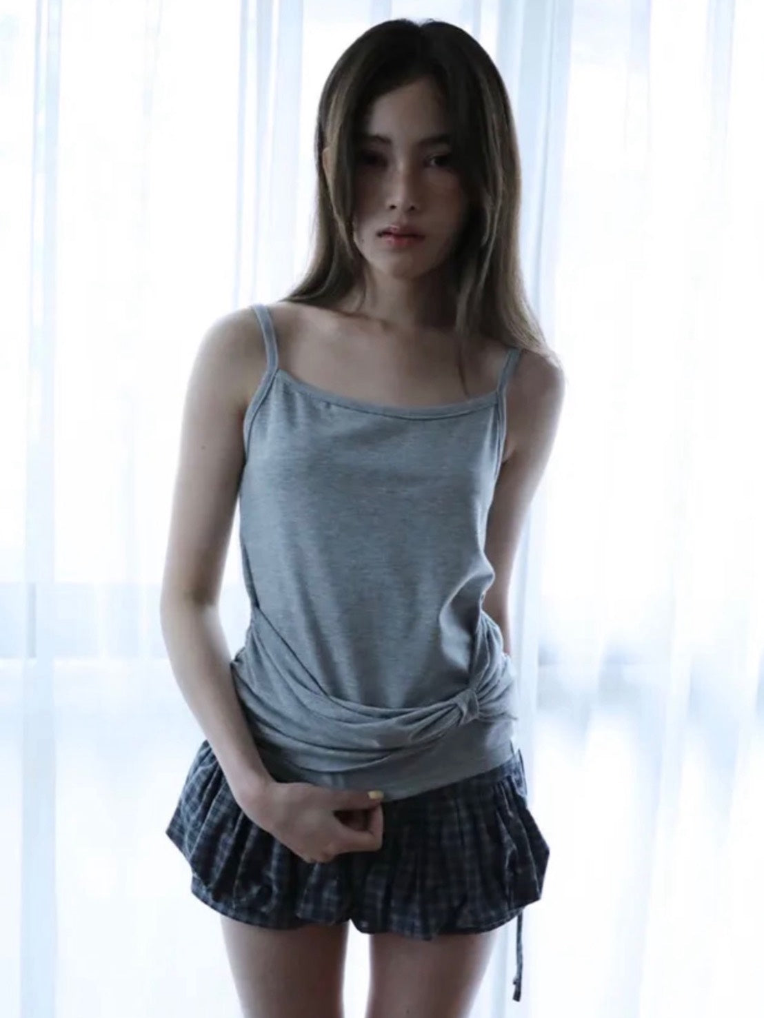 【Uglyshadow】RIBBON SLEEVELESS