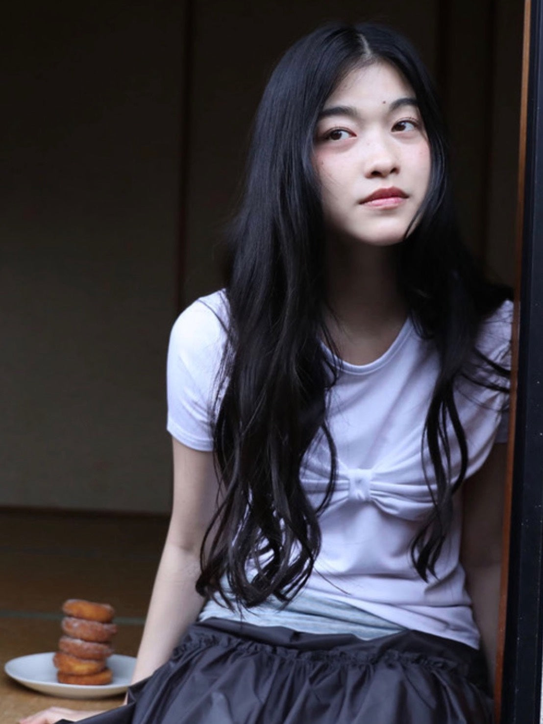 【Uglyshadow】RIBBON T-SHIRT