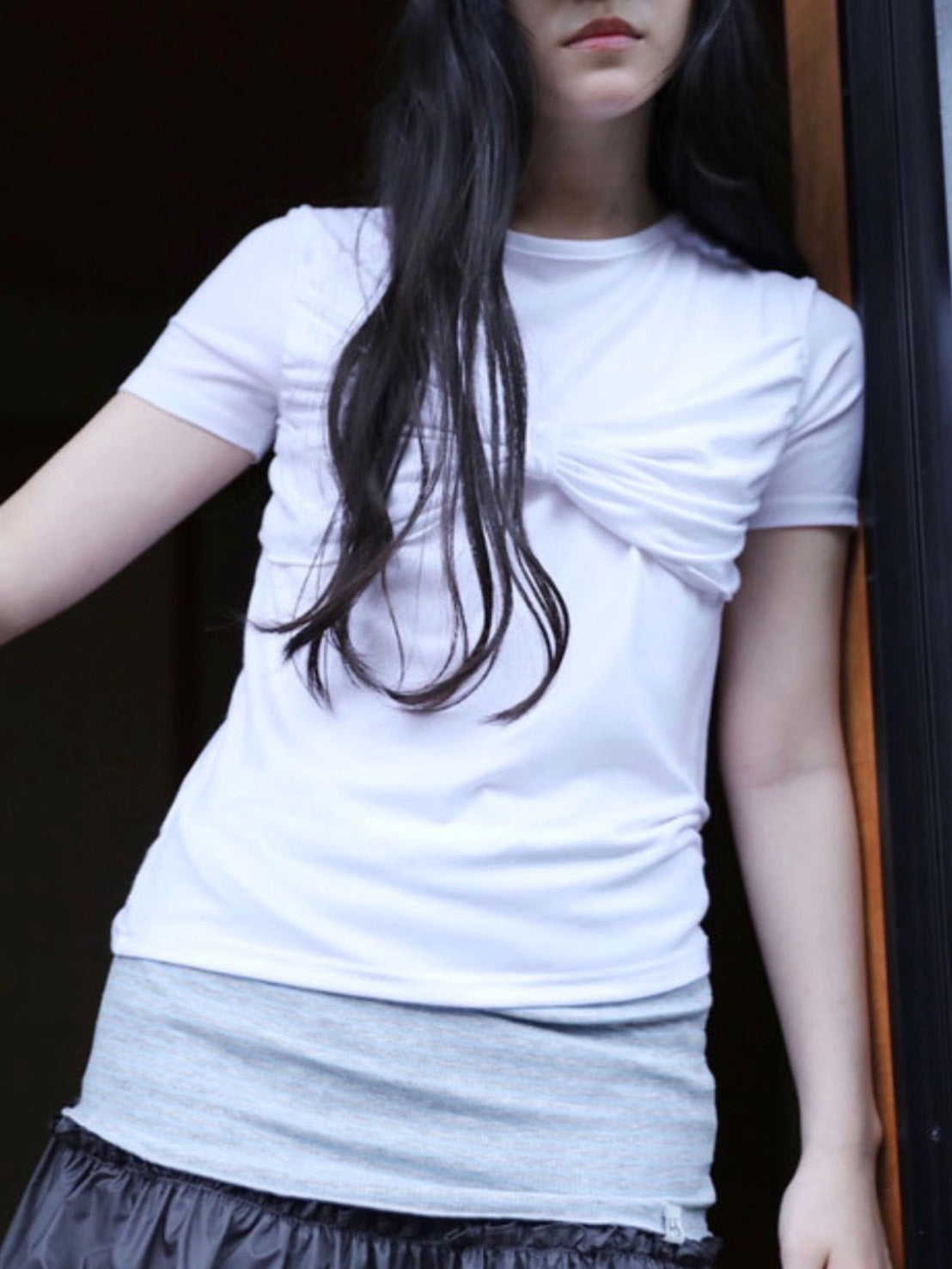 【Uglyshadow】RIBBON T-SHIRT