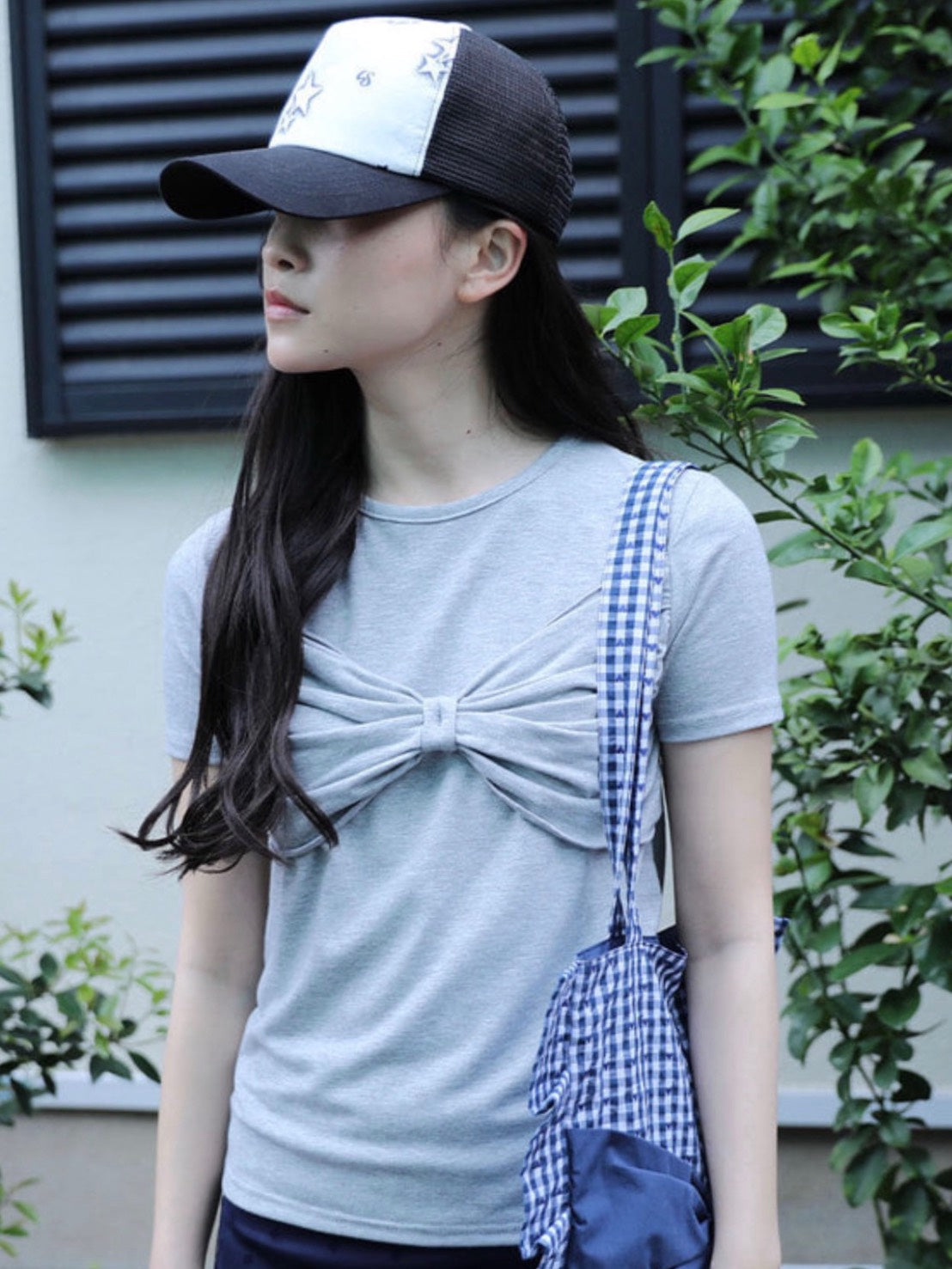 【Uglyshadow】RIBBON T-SHIRT