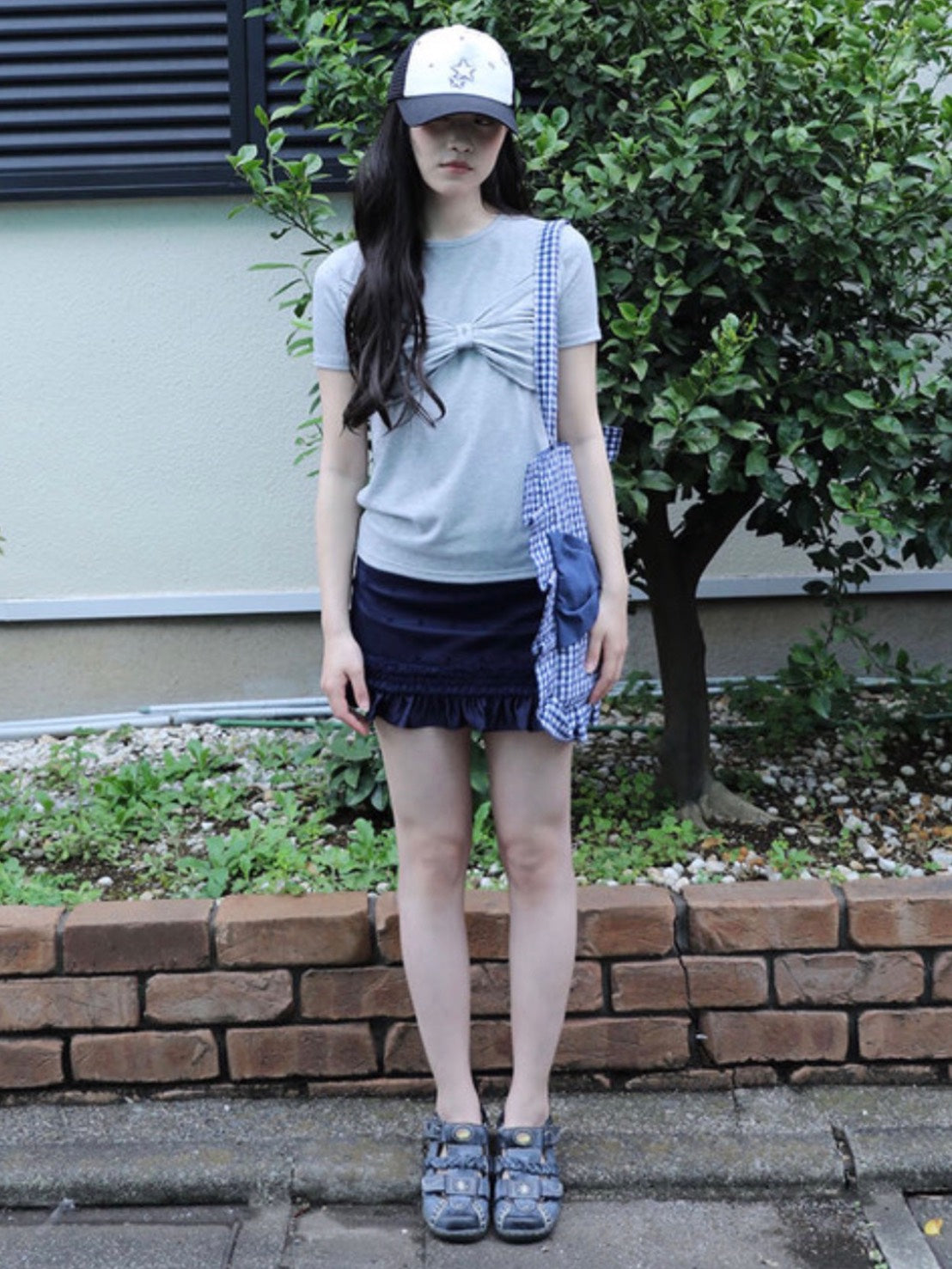 【Uglyshadow】RIBBON T-SHIRT