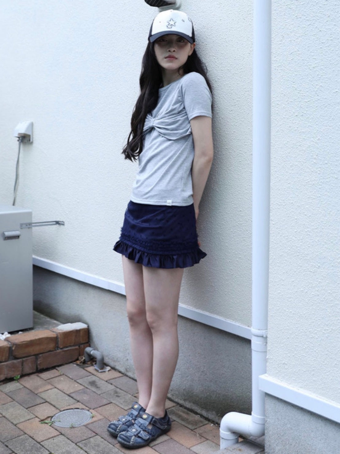 【Uglyshadow】RIBBON T-SHIRT