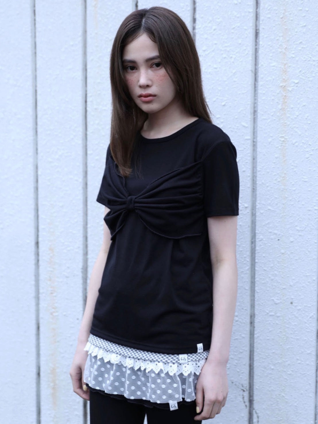 【Uglyshadow】RIBBON T-SHIRT