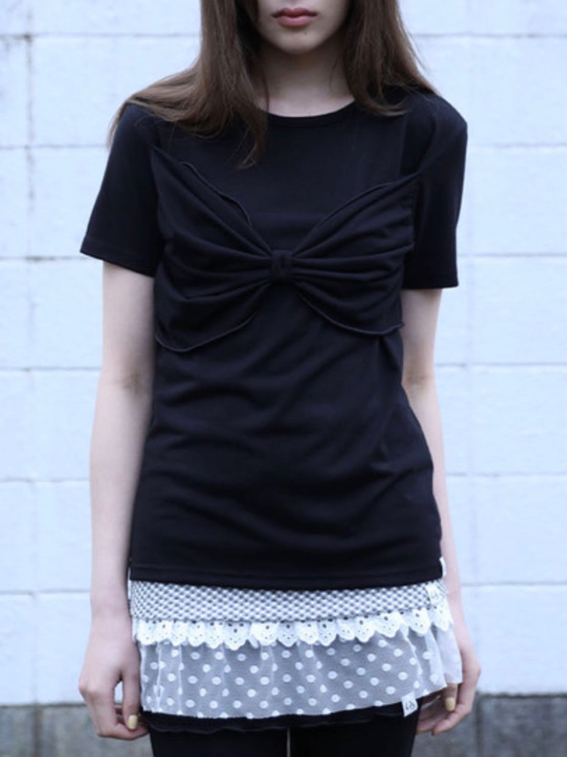 【Uglyshadow】RIBBON T-SHIRT