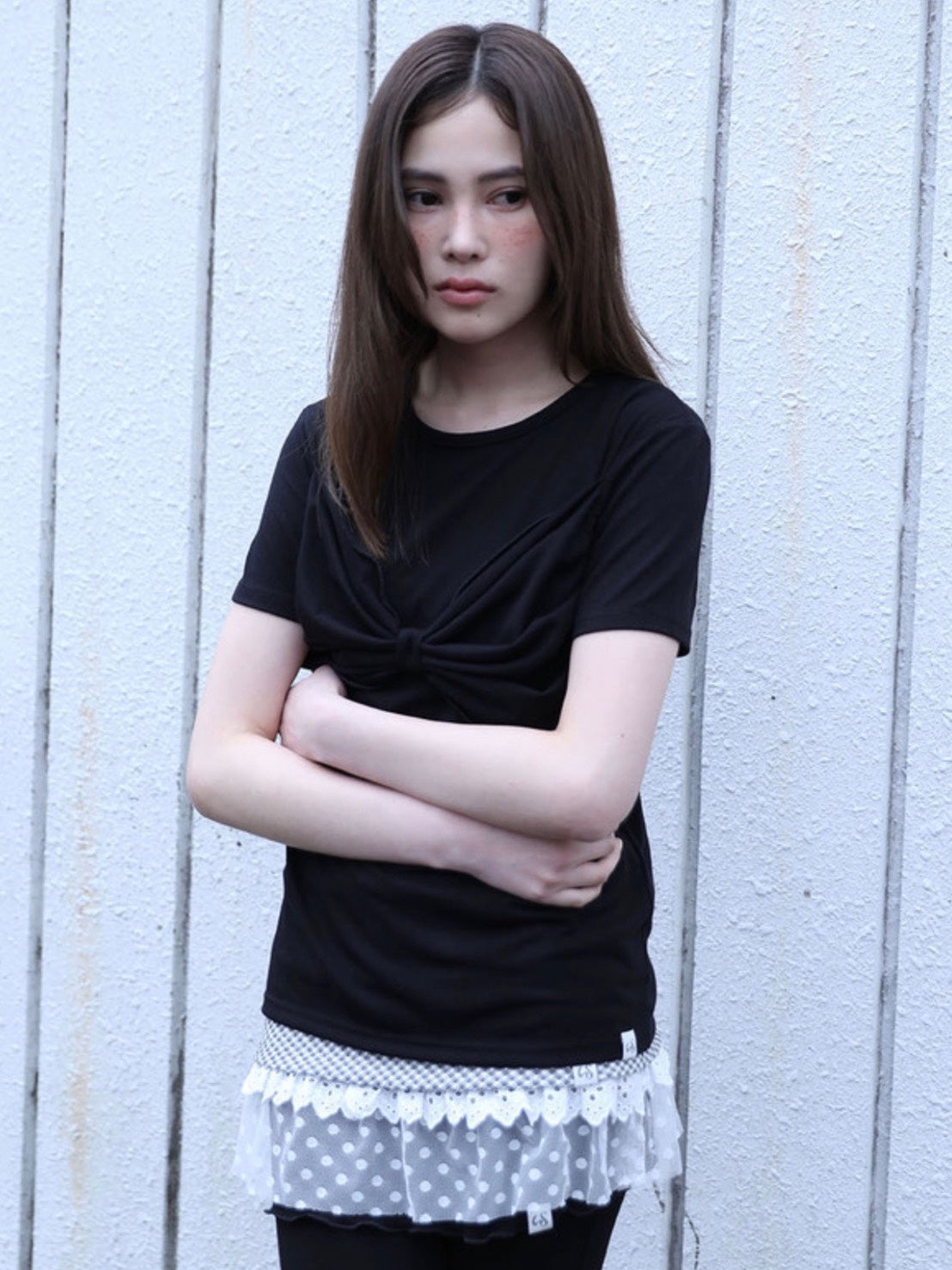 【Uglyshadow】RIBBON T-SHIRT