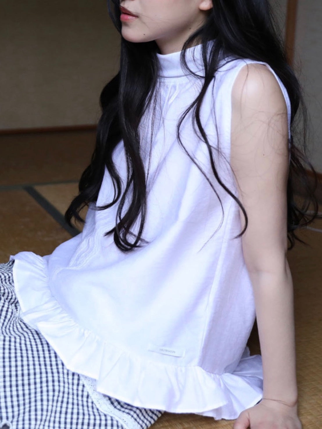 【Uglyshadow】HIGH-NECK FRILL SLEEVELESS