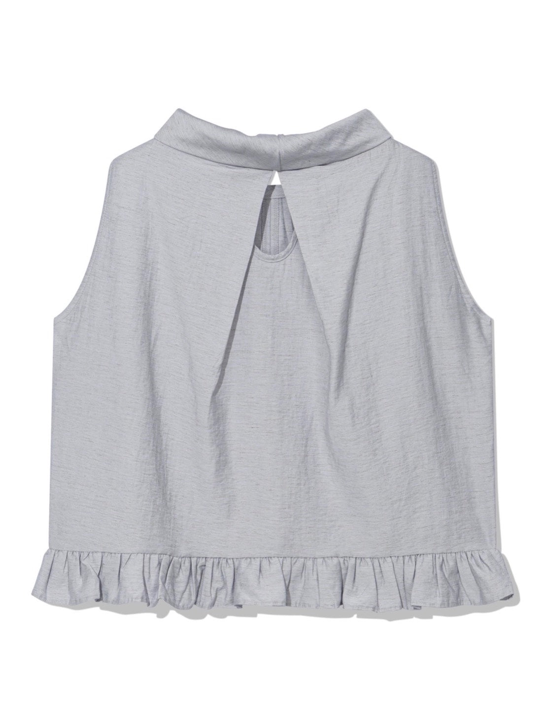 【Uglyshadow】HIGH-NECK FRILL SLEEVELESS