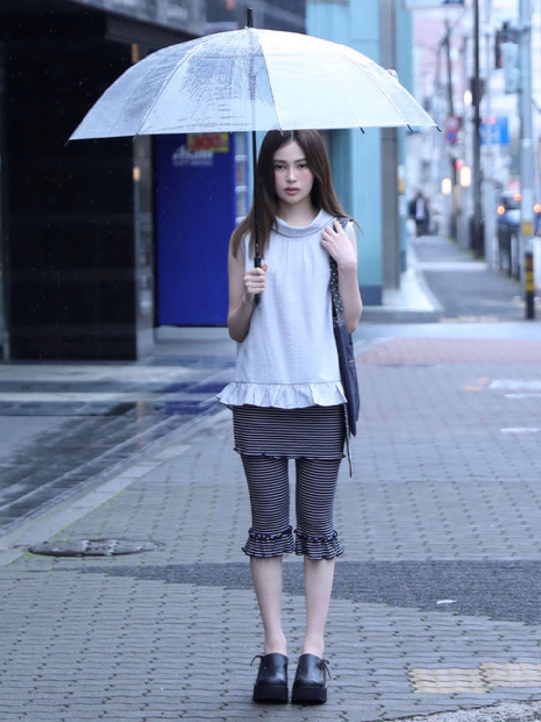 【Uglyshadow】HIGH-NECK FRILL SLEEVELESS