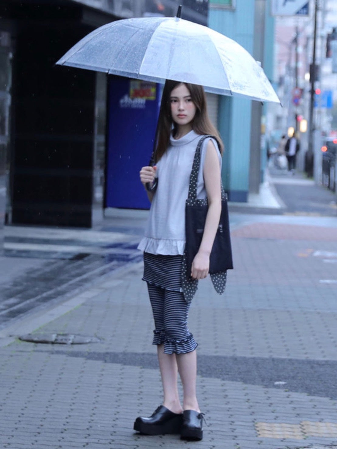 【Uglyshadow】HIGH-NECK FRILL SLEEVELESS