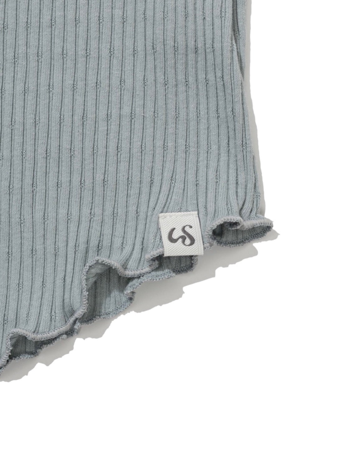 【Uglyshadow】ASYMMETRIC RIB OFF-SHOULDER TEE