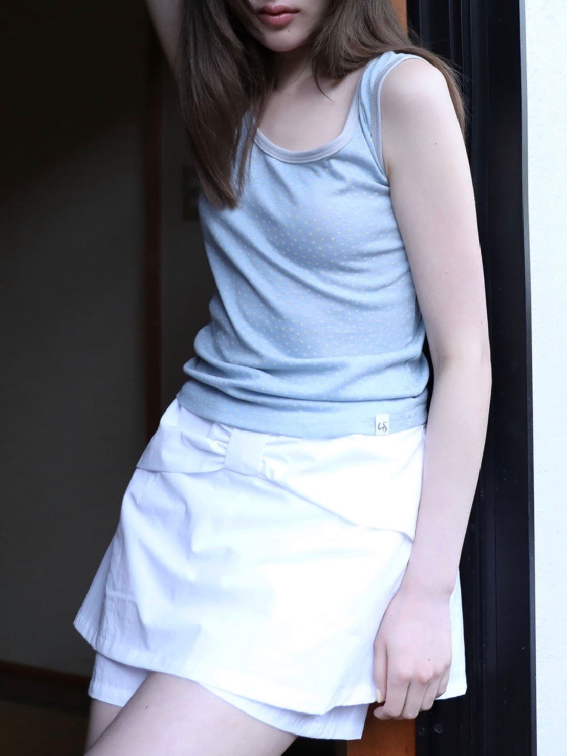 6/15 21:00発売【Uglyshadow】GIANT RIBBON SKIRT PANTS