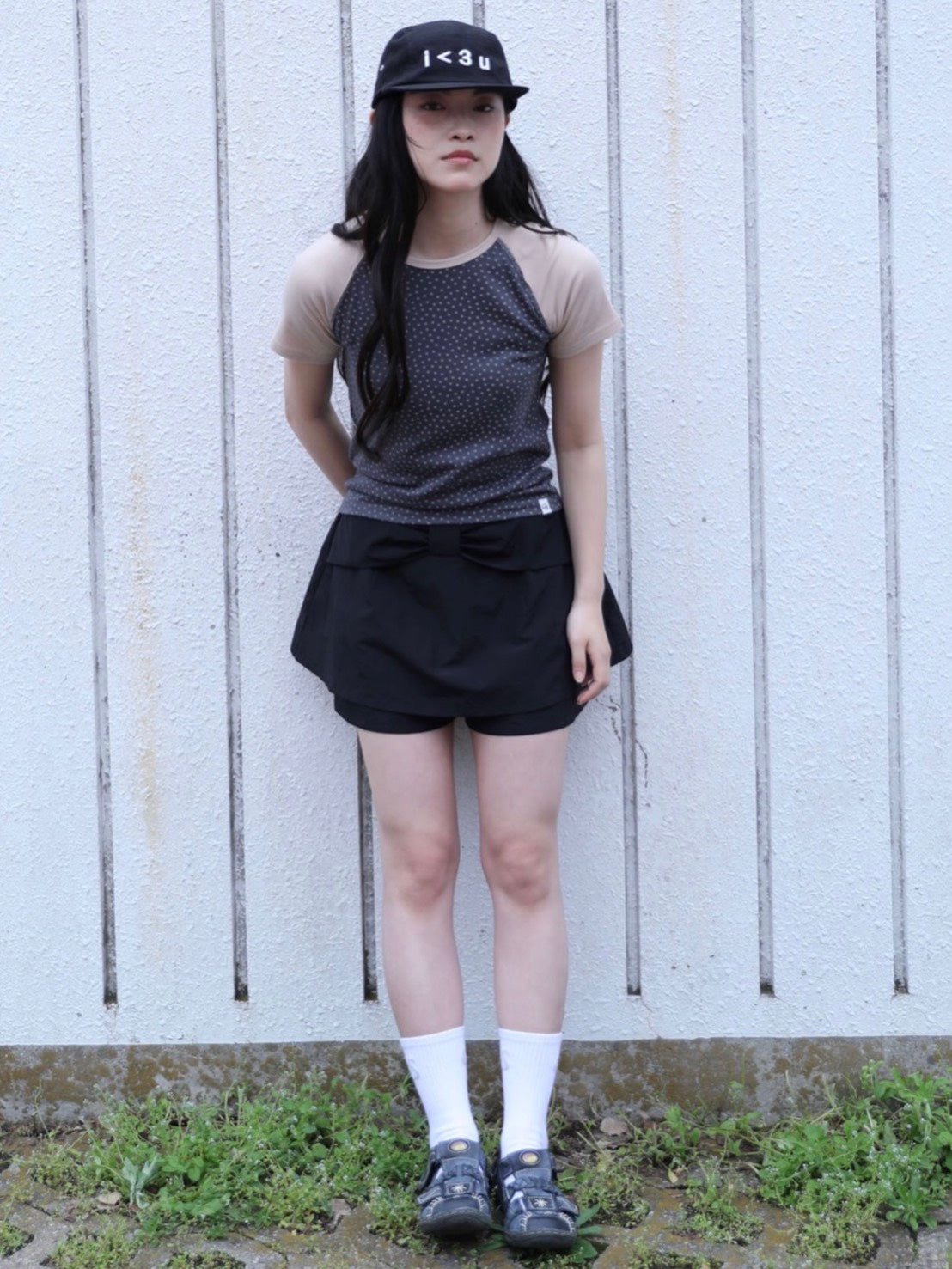 6/15 21:00発売【Uglyshadow】GIANT RIBBON SKIRT PANTS
