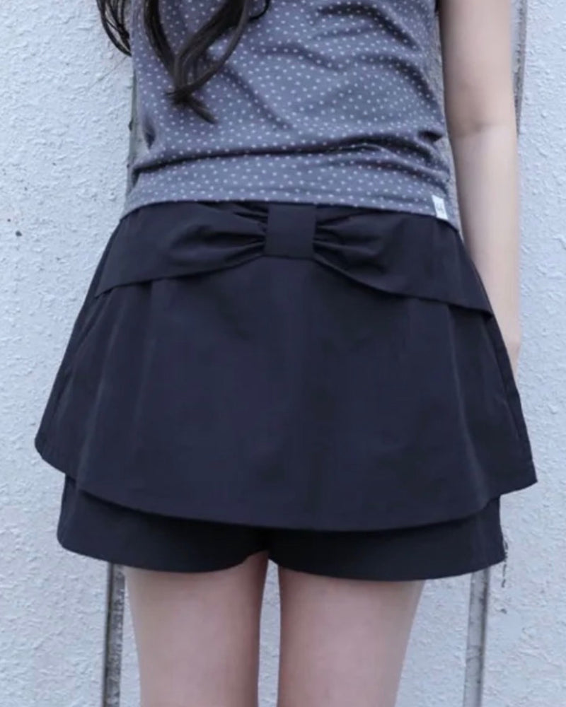 【Uglyshadow】GIANT RIBBON SKIRT PANTS