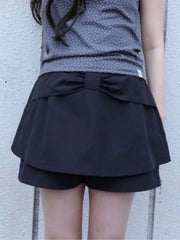6/15 21:00発売【Uglyshadow】GIANT RIBBON SKIRT PANTS