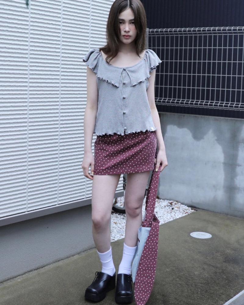 【Uglyshadow】PIGMENT STAR MINI SKIRT