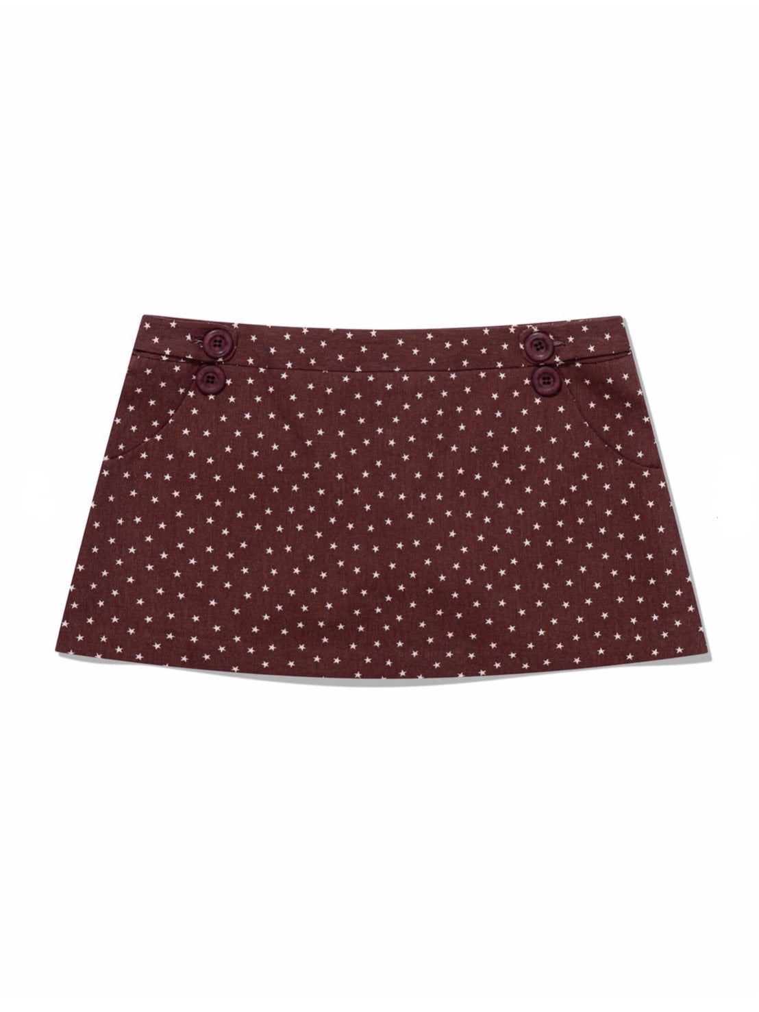 6/15 21:00発売【Uglyshadow】PIGMENT STAR MINI SKIRT