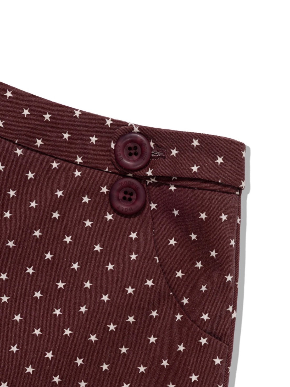 6/15 21:00発売【Uglyshadow】PIGMENT STAR MINI SKIRT