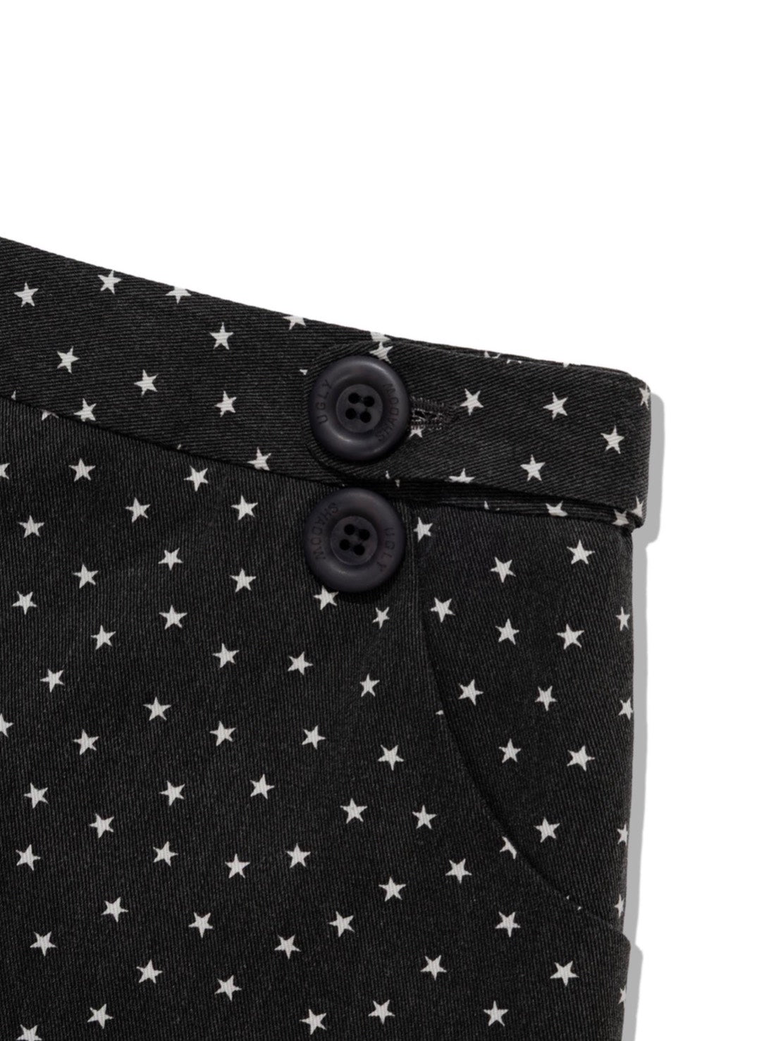 6/15 21:00発売【Uglyshadow】PIGMENT STAR MINI SKIRT