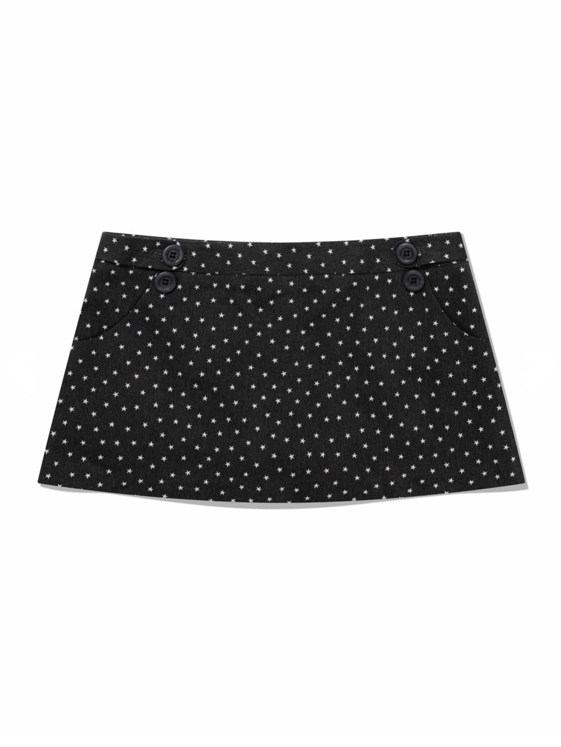 6/15 21:00発売【Uglyshadow】PIGMENT STAR MINI SKIRT