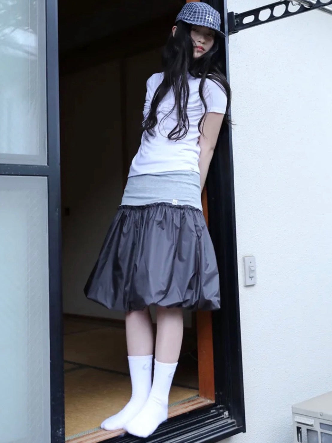 6/15 21:00発売【Uglyshadow】SHINING PUMPKIN MIDI SKIRT