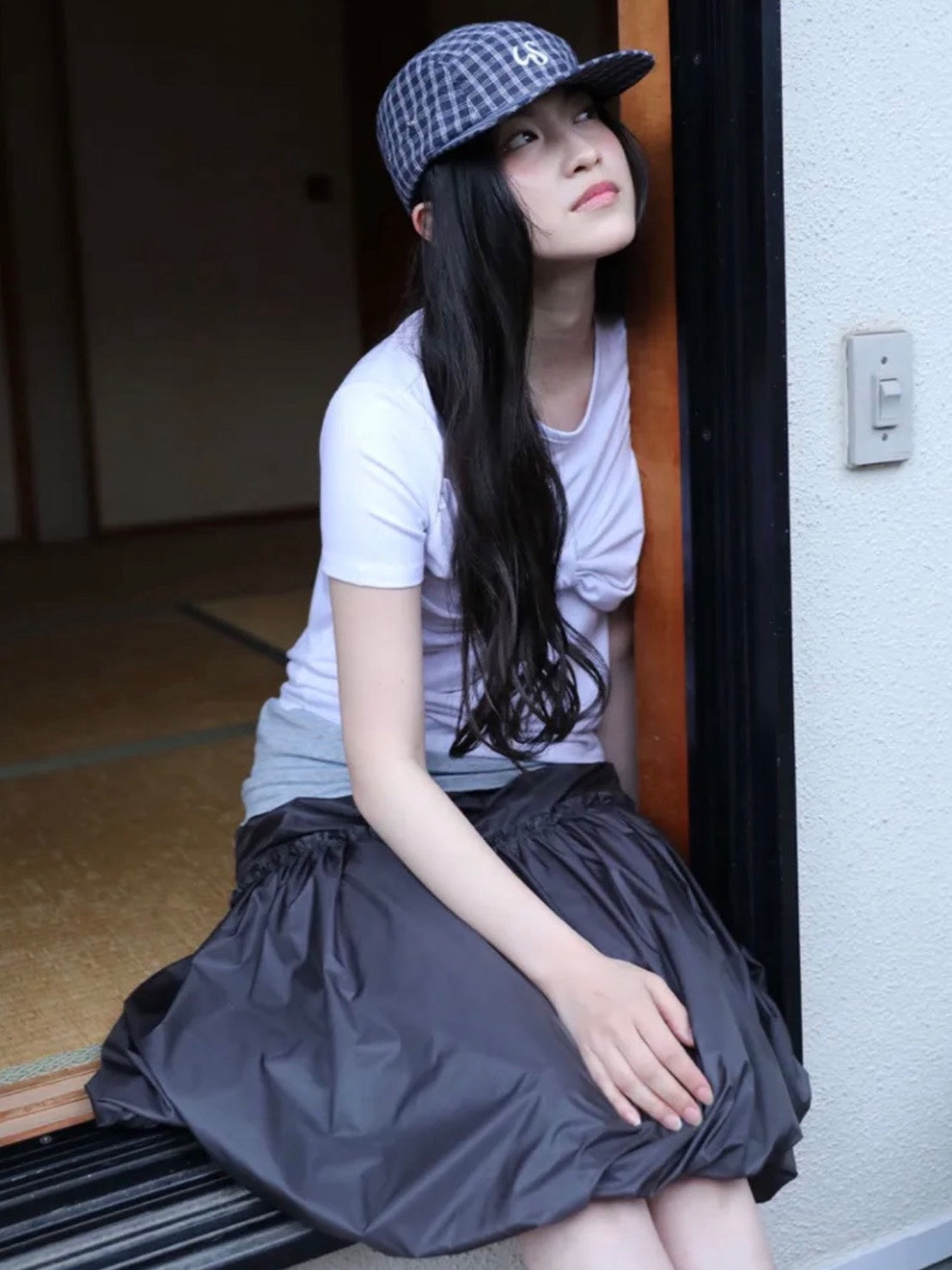 6/15 21:00発売【Uglyshadow】SHINING PUMPKIN MIDI SKIRT