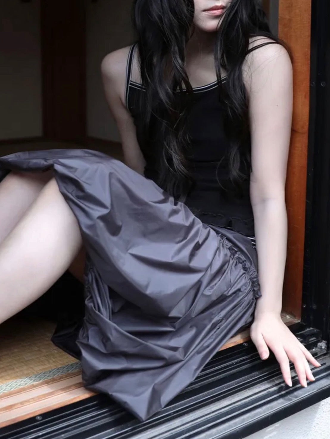 6/15 21:00発売【Uglyshadow】SHINING PUMPKIN MIDI SKIRT