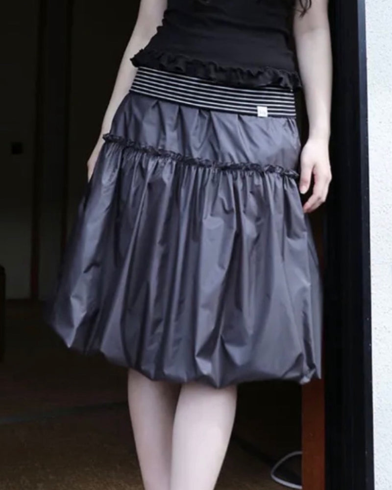 【Uglyshadow】SHINING PUMPKIN MIDI SKIRT